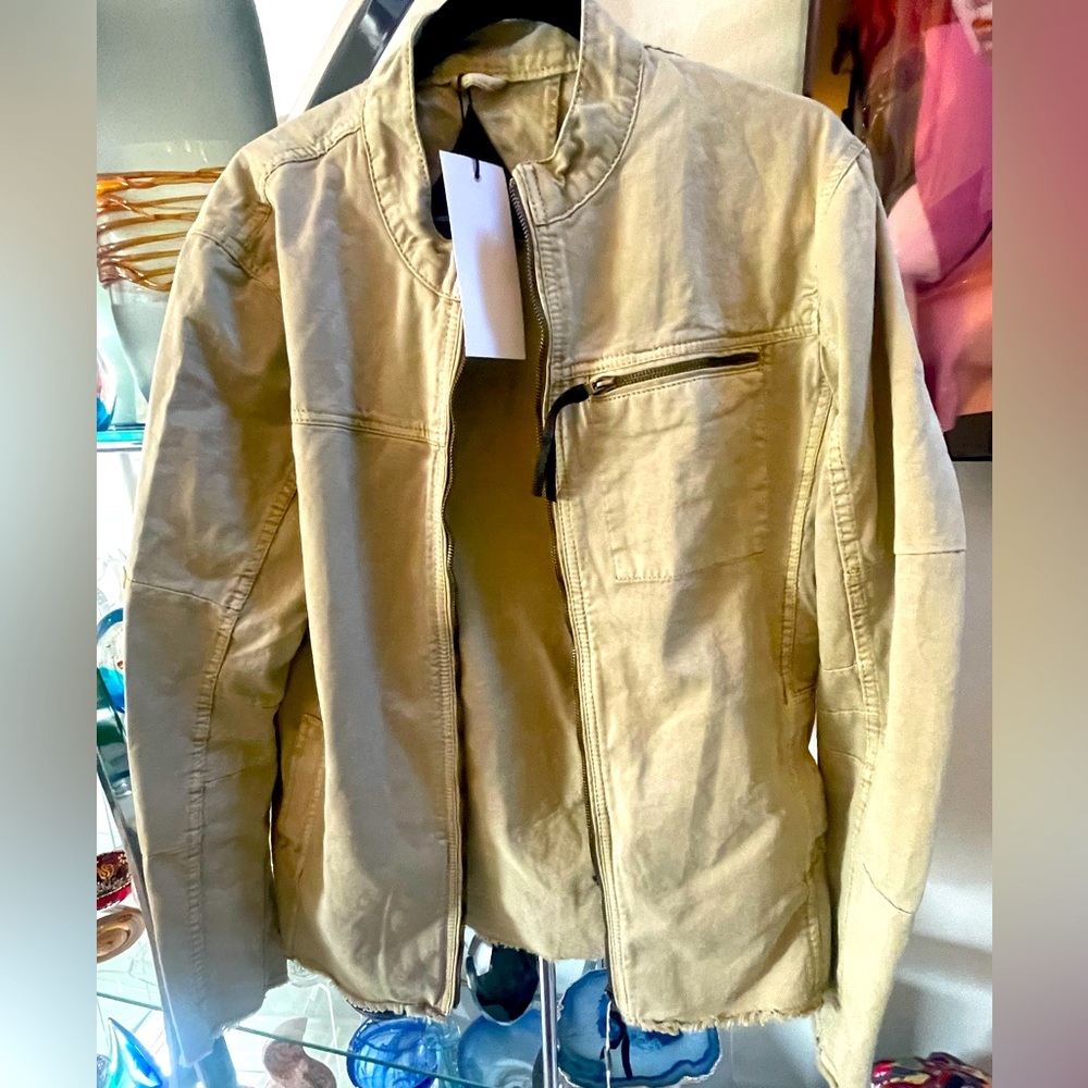Bran new with tags, brand is Be Edgy. These sell for $350 new. Tan color jacket